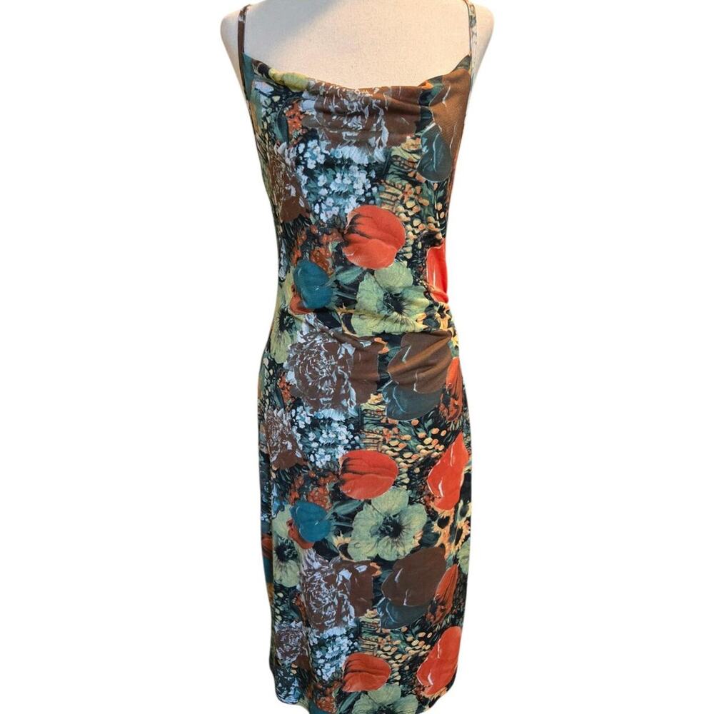 Vintage glam floral slip dress